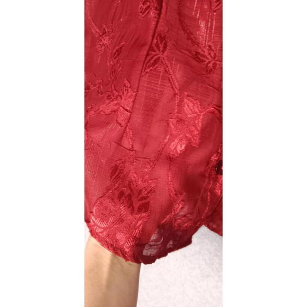 NWT! Coldwater Creek 3/4 Sleeve Semi Sheer Button Up Blouse Womens Size Medium - Picture 6 of 12
